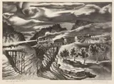 John McCrady, Wreck of the Old 97, AAA lithograph
