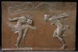 Malvina Hoffman, Bacchanale Frieze Panels (a group of six), Cast plaster with silver and bronze polychroming
