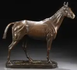 Walter William Winans, Show Horse, 1907, Bronze with brown patina