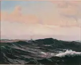 Howard John Little, Outward Bound, Oil on board