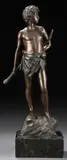 Oskar Gladenbeck, David, Bronze with dark brown patina