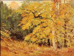 David Bond Walker, Autumn Landscape, Oil on canvas