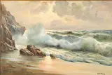Guido Odierna, Crashing Waves, Oil on canvas