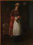 Percy Elizabeth Flora Thomas, Fresh Flowers, Oil on wood panel