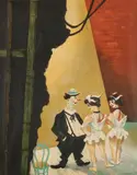 William Gropper, Backstage and Red Cavalry - a pair