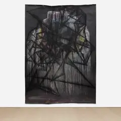 Kerstin Brätsch, Untitled (from psychics series), 2007, crayon, oil, metallic paint, acrylic, pigment, spray paint and charcoal on paper