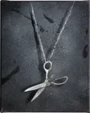 Ewa Juszkiewicz, Amulet (Scissors), 2010, oil, acrylic and collage on canvas