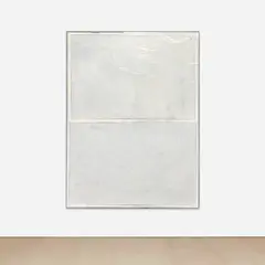 Markus Amm, Untitled #5, 2008, oil-based enamel on paper mounted on canvas