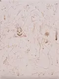 Thomas Wachholz, Ohne Titel (Reibfläche), 2016, red phosphorous, binder and cardboard on wood