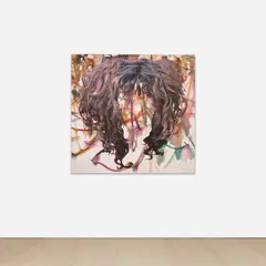 Jim Shaw, Untitled (Red Hair), 2007, oil on canvas, mounted on board