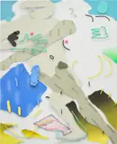 Brandon Lipchik, Untitled, 2018, acrylic, airbrush and mixed media on canvas