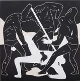 Cleon Peterson, Flesh of the Wicked, 2015, acrylic on canvas