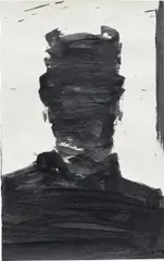 Shadow Head by Richard Hambleton, 2004, acrylic on paper, offered Dec 2022