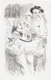 Danseuse debout, accoudée (Dancer standing accoudée), from Dix danseuses (Ten Dancers) (D. 482) by Henri Matisse, 1925-26, Lithograph, on Arches paper, with full margins, sold Jan 2022