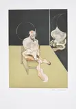 Francis Bacon, Seated Figure (after, Study for a Portrait 1981) (S. 5, T. 15), 1983, Etching and aquatint in colours, on Arches paper, with full margins