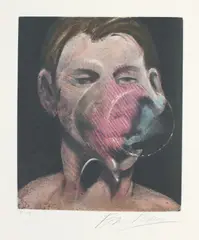 Various Artists, Eddy Batache: La Mysticité charnelle de René Crevel (Eddy Batache: The Carnal Mysticity of René Crevel), 1976, The complete set of 14 etching and aquatints, ten in colours, on wove paper, with full margins, with title page, text in French by Crevel and Batache, and justification, the sheets folded and loose (as issued) all contained in the original paper wrappers in pink silk-covered boards and slip-case