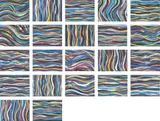 Sol LeWitt, Brushstrokes: Horizontal and Vertical (K. 1996.02), 1996, The complete set of 25 photolithographs in colours, on wove paper, the full sheets, with colophon, the sheets loose (as issued) all contained in the original grey card portfolio with additional print on the cover