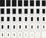 Sol LeWitt, Vanish (K. 1994.07), 1994, The complete set of 40 screenprints in black, on Fabriano paper, the full sheets, loose (as issued) all contained in the original grey fabric-covered portfolio with embossed artist's name