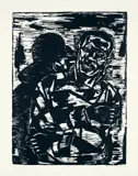 Kerry James Marshall, Satisfied Man, 2015, Woodcut, on wove paper, with full margins