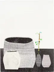 Untitled by Jonas Wood, 2009, Lithograph with screenprint in colours, on Coventry vellum paper, the full sheet, sold Jan 2022