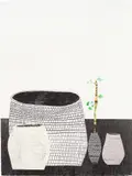 Jonas Wood, Untitled, 2009, Lithograph with screenprint in colours, on Coventry vellum paper, the full sheet