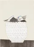 Jonas Wood, Untitled, 2009, Lithograph and screenprint in colours, on Coventry vellum paper, the full sheet