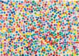 4101 Like Dreams, from The Currency by Damien Hirst, 2016, Enamel paint, on handmade paper, contained in the original black card box, sold Jan 2022