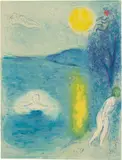 La Saison d'été (The Summer Season), from Daphnis et Chloé (Daphnis and Chloé) (M. 337, C. 46) by Marc Chagall, 1961, Lithograph in colours, on Arches paper, the full sheet, sold Jan 2022