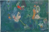 Le Cirque (The Circus): one plate (M. 517, C. 68) by Marc Chagall, 1967, Lithograph in colours, on Arches paper folded (as issued), the full sheet, sold Jan 2022