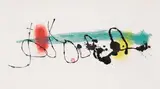 Joan Miró, Soleil Noyé II (Drowned Sun II) (D. 349), 1962, Aquatint in colours, on BFK Rives paper, with full margins