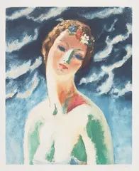 Kees van Dongen, Cérès (J. 8), 1948, Heliogravure and offset lithograph in colours, on BFK Rives paper, with full margins (horizontal creases present)