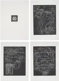 Joseph Beuys, L'Arte è una zanzara dalle mille ali (Art is a Thousand-Winged Mosquito) (S. 395-398), 1981, The complete set of four etchings, on Hahnemühle paper, with full margins