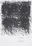 Günther Uecker, Zum Schweigen der Schrift (The Silence of Writing), 1980, Lithograph, on BFK Rives paper, the full sheet