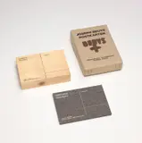 Holzpostkarte (Wood Postcard); and Filzpostkarte (Felt Postcard) (S. 104, 539) by Joseph Beuys, 1974; and 1985, Two multiples, one screenprint in black on pine, and one screenprint in white on felt, offered Jan 2022