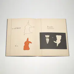 Meret Oppenheim, Das Schulheft (The Exercise Book) (C. W201a), 1973, Etching and aquatint in colours with embossing, on Arches paper, the full sheet, folded and bound (as issued) in the original blue paper-covered boards