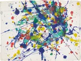 Untitled (SF 79-136) by Sam Francis, 1979, Monotype in colours with embossing, on handmade paper, the full sheet, sold Jan 2022