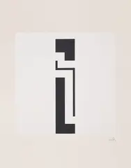 Abstract composition by František Kupka, 1934, Lithograph in black and white, on wove paper, with full margins, sold Jan 2022