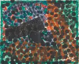 Howard Hodgkin, Venice, Morning, from Venetian Views (H. 93), 1995, Etching and aquatint with carborundum in colours and hand-colouring in acrylic, on sixteen sheets of Arches paper (as issued), the full sheets