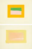 Howard Hodgkin, Indian View B; and Indian View H, from Indian Views (H. 12; 18), 1971, Two screenprints in colours, on J. Green paper, the full sheets