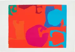 Untitled (C.A.S.) by Patrick Heron, 1971, Screenprint in colours, on J. Green paper, with full margins, sold Jan 2022