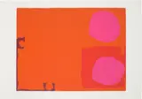 Patrick Heron, Two Magenta Discs in Dark Reds: April 1970, 1970, Screenprint in colours, on J. Green paper, with full margins