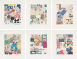 Peter Blake, Homage to Schwitters, 2005, The complete set of six screenprints in colours with gold and silver leaf and embossing, on Somerset paper, with full margins