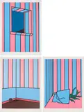 Patrick Caulfield, Window at Night; Pipe; and Napkin and Onions (C. 25; 27; 28)
