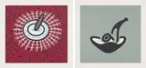 Patrick Caulfield, Cigar; and Grey Pipe (C. 57; 64), 1978; and 1981, Two screenprints in colours, on wove paper, with full margins