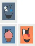 Patrick Caulfield, Water Jug; Brown Jug; and Pitcher (C. 66-68)