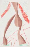 David Hockney, Walking, June (M.C.A.T. 304), 1986, Home-made print executed on an office colour copy machine, on Arches Text paper, the full sheet
