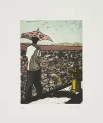 Peter Doig, Lapeyrouse Wall, 2004, Etching and aquatint in colours, on wove paper, with full margins