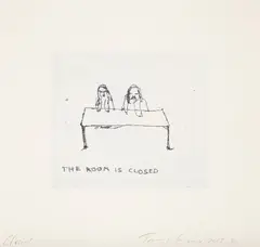 Closed by Tracey Emin, 2013, Etching in colours, on Somerset paper, with full margins, sold Jan 2022
