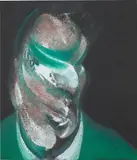 Study for Head of Lucian Freud (Q3) by Francis Bacon, 1967/2015, Diasec mounted giclée print in colours, on Alu-Dibond support, sold Jan 2022