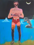 Peter Doig, Bather for Secession, 2020, Digital pigment print in colours, on Somerset paper, the full sheet